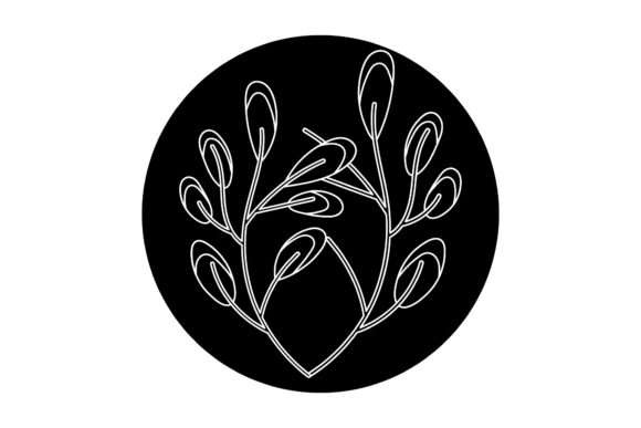Discover the Elegance of Vector Floral White Line Style