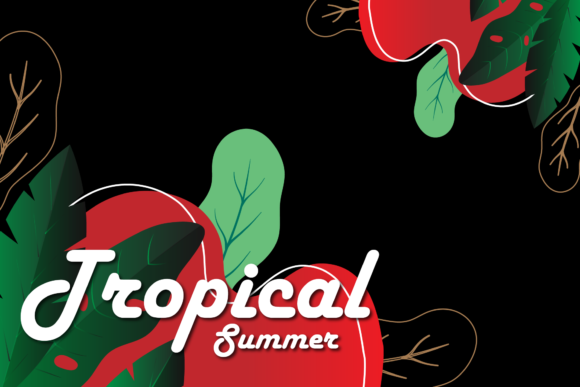 Explore Creativity with Tropical Floral Banner