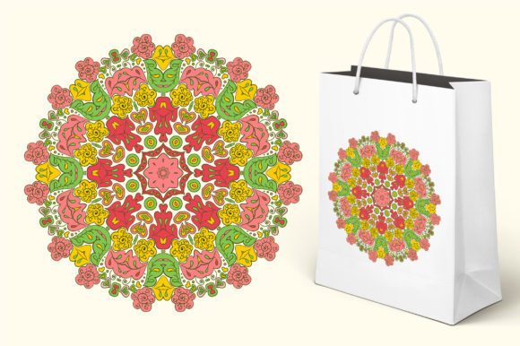 Explore the Elegance of Floral Lace Motifs. Mandala