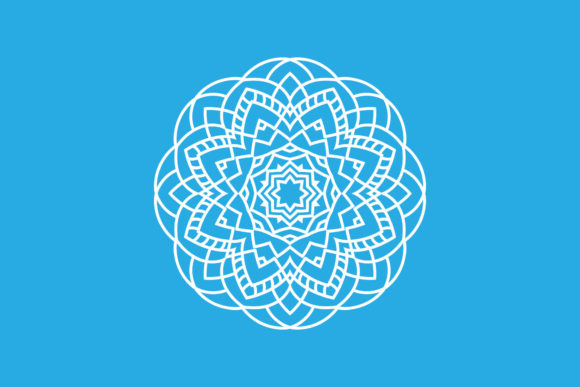 Unlocking Creativity with White Mandala Floral Illustration: A Versatile Design Solution